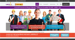 Desktop Screenshot of curso-prevencion-riesgo.com