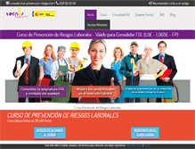 Tablet Screenshot of curso-prevencion-riesgo.com